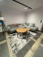 Stolik Kawowy Okrągły Dębowy 2w1 loft - obrazek 7